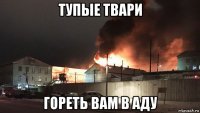 тупые твари гореть вам в аду