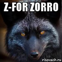 z-for zorro 