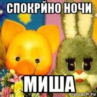 спокрйно ночи миша