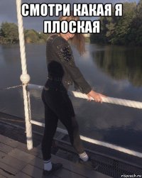 смотри какая я плоская 