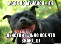 а вот по мучайся...)))) действительно кое что знаю...)))