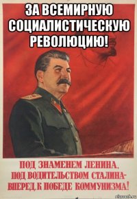за всемирную социалистическую революцию! 