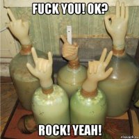 fuck you! ok? rock! yeah!