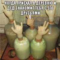 когда приехал в деревню и дед знакомит тебя с его друзьями 