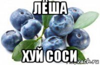 лёша хуй соси