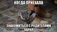 когда приехала знакомиться с родителями парня