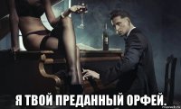  я твой преданный орфей.