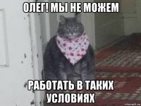 олег! мы не можем работать в таких условиях