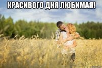 красивого дня любимая! 