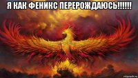 я как феникс перерождаюсь!!!!!! 