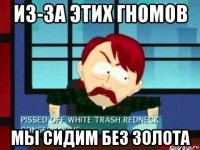 из-за этих гномов мы сидим без золота