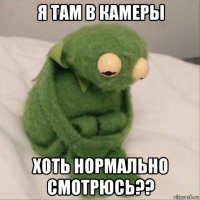 я там в камеры хоть нормально смотрюсь??