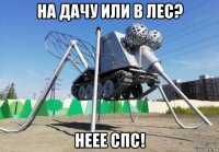 на дачу или в лес? неее спс!