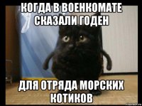 когда в военкомате сказали годен для отряда морских котиков