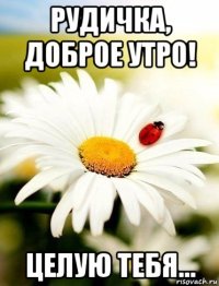 рудичка, доброе утро! целую тебя...