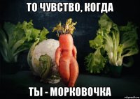 то чувство, когда ты - морковочка