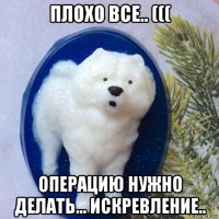 плохо все.. ((( операцию нужно делать... искревление..