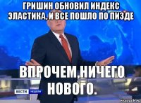 гришин обновил индекс эластика, и все пошло по пизде 