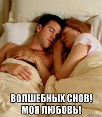  волшебных снов! моя любовь!