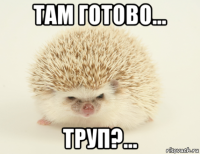 там готово... труп?...