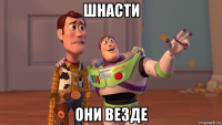 шнасти они везде