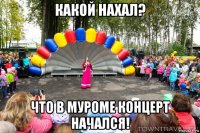 какой нахал? что в муроме концерт начался!