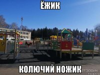 ёжик колючий ножик