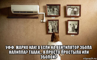  уфф. жарко как! а если на вентилятор эбола налипла? тааак... я просто простыла или эболой?