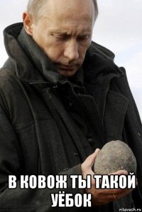  в ковож ты такой уёбок