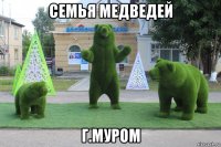 семья медведей г.муром