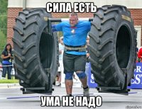 сила есть ума не надо