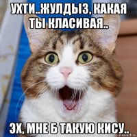 ухти..жулдыз, какая ты класивая.. эх, мне б такую кису..