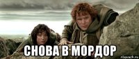 снова в мордор