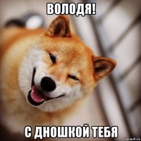 володя! с дношкой тебя