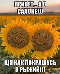 привет... я в салоне))) щя как покрашусь в рыжий)))
