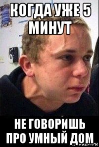 когда уже 5 минут не говоришь про умный дом