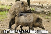  вот так родился порошенко