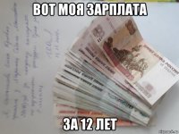 вот моя зарплата за 12 лет