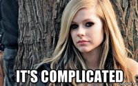  it's complicated