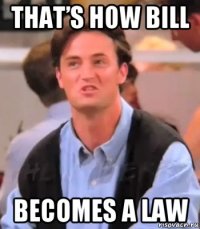 that’s how bill becomes a law