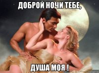 доброй ночи тебе, душа моя !
