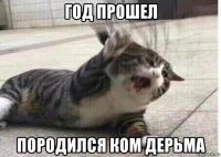 год прошел породился ком дерьма