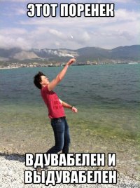 этот поренек вдувабелен и выдувабелен