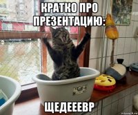 кратко про презентацию: щедееевр