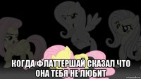  когда флаттершай сказал что она тебя не любит