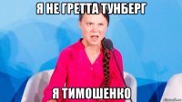 я не гретта тунберг я тимошенко
