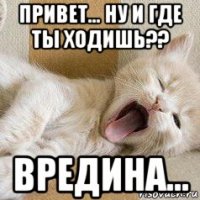 привет... ну и где ты ходишь?? вредина...