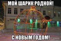 мой шарик родной! с новым годом!