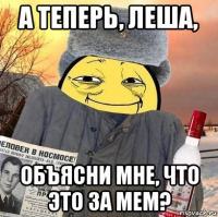 а теперь, леша, объясни мне, что это за мем?