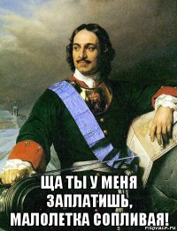  ща ты у меня заплатишь, малолетка сопливая!